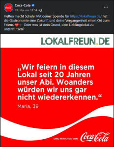 Coca Cola auf Facebook