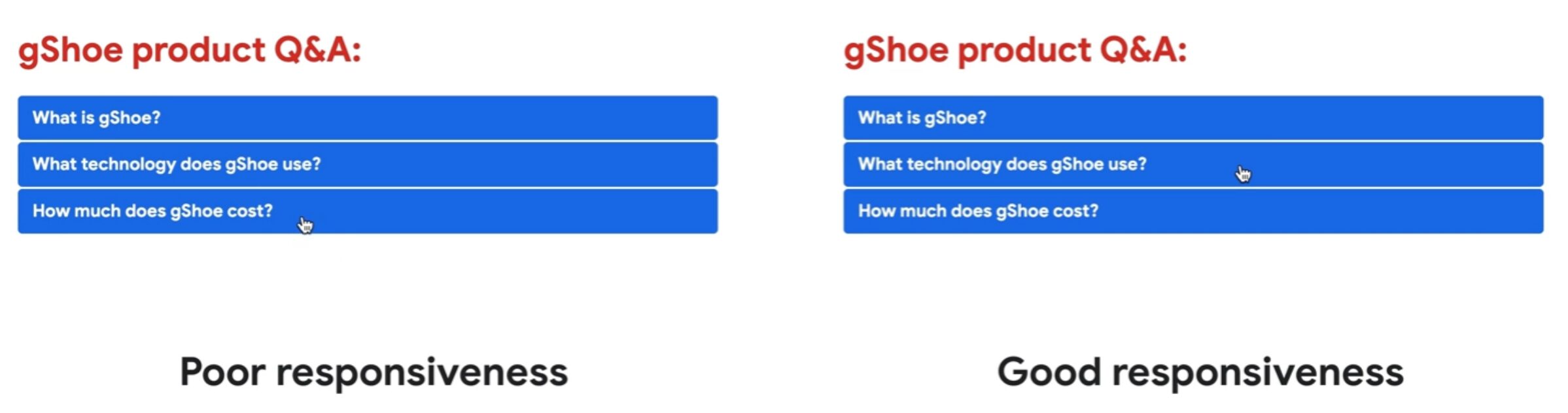 gShoe Product Q&A