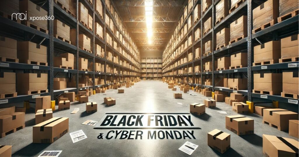 Leere Lager Black Friday