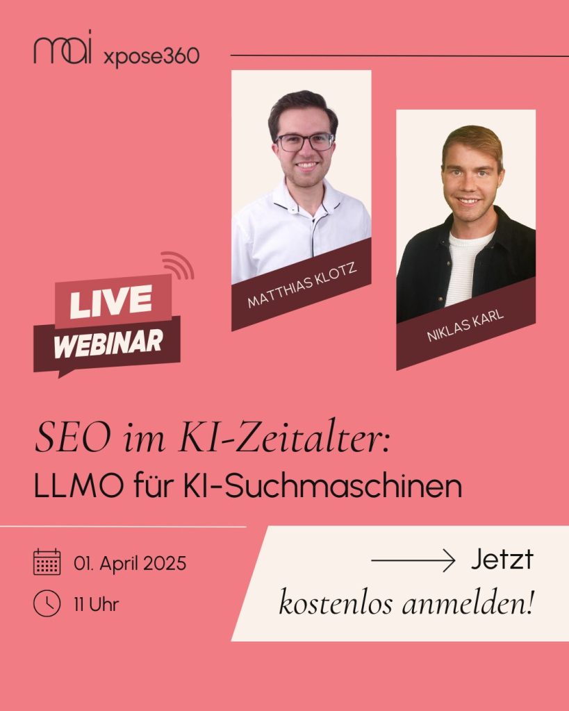 WEBINAR "SEO im KI-Zeitalter"